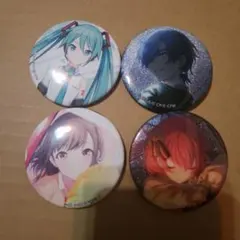 プロジェクトセカイ グリッター キャラバッジコレクション 缶バッジ 4個セット