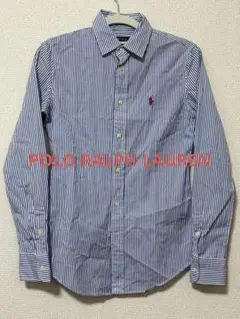 Polo Ralph Lauren 長袖シャツ 青白ストライプ