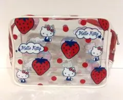 サンリオ ハローキティ ビニール ポーチ いちご ストロベリー キティ 2008
