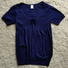 MACPHEE マカフィー　ネイビー コットン　トップス Taille 1