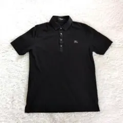 BURBERRY BLACK LABEL ポロシャツ ブラック サイズ4 - メルカリ