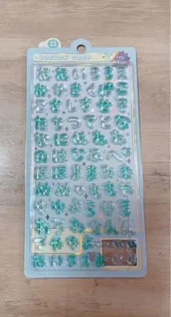 【正規品】ボンボンドロップシール　ひらがな透明ブルー