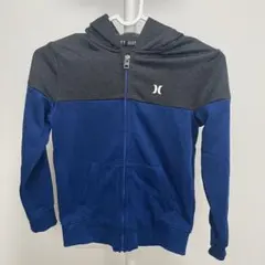 Hurley フルジップ パーカー 青・灰色 100cm~