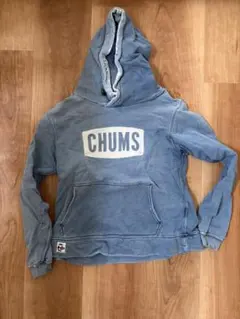 CHUMS チャムス パーカー インディゴブルー　ジーンズ風　フーディーのサムネイル