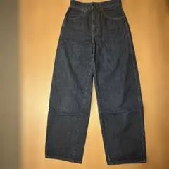 UNIQLO U ダークブルー ワイドレッグデニム