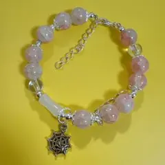 ブレスレット ローズクォーツ風