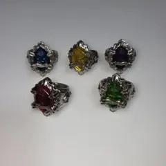 家庭教師ヒットマンREBORN! ニューボンゴレリング　5個セット　嵐雲霧晴雷