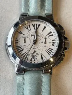 【美品】フォリフォリ クォーツ クロノグラフ 腕時計 WF6T003E
