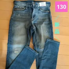 新品！【H＆M/キッズ130サイズ】スキニー デニム
