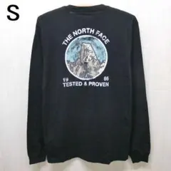 ザ ノースフェイス マウンテン グラフィック 長袖Tシャツ S 黒 ブラック