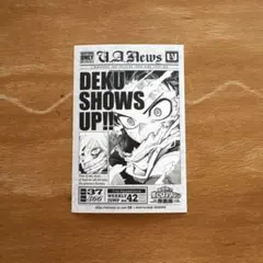僕のヒーローアカデミア　原画展　入場特典　タブロイド風ステッカー　デク