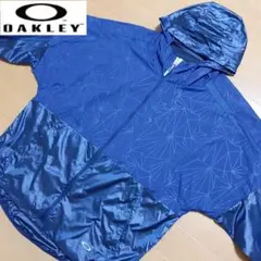 オークリー ゴルフウェア 長袖ジャケット パーカー Mサイズ 総柄 美品