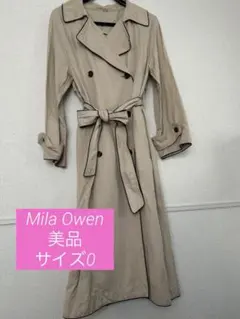 美品　ミラオーウェン トレンチコート