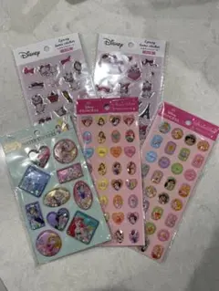 ウォーターシール　セリア　プリンセス　マリーちゃん　ディズニー