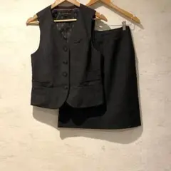 PATRICK COX セットアップ ベスト スカート ダークグレー 制服