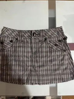 BURBERRYチェック柄 レディーススカート ブラウン系