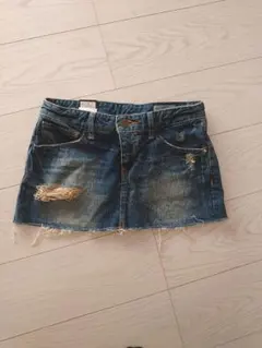 新品タグ付き　AZUL　デニムスカート　26インチ