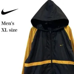 NIKE ナイキ フルジップ ジャケット メンズ XL ブラック 刺繍ロゴ