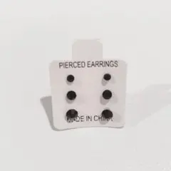 新品未使用！樹脂ピアス6個セット