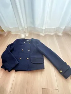 ZARAネイビー ダブルブレスト テーラードジャケット(最終価格)