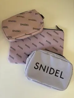 SNIDEL ♡ロゴ入りポーチ 3点セット