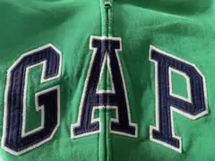 GAP フルジップパーカーグリーン Sサイズy2k短丈