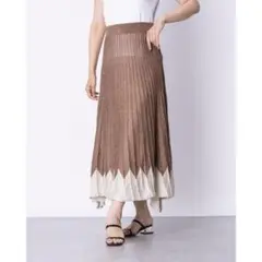 ?リナシメント プリーツスカート ブラウン系 レディース