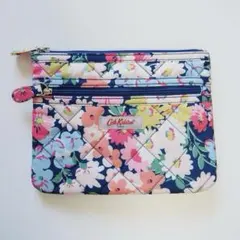 【美品・未使用品】Cath Kidston 花柄ポーチ ダブルファスナーのサムネイル