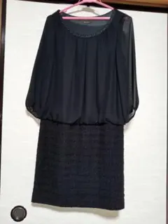 フォーマル　ワンピース　ブラック　Mサイズ　卒業式　入学式　パーティ　[値下げ]