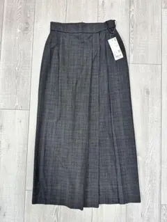 サイドプリーツナロースカート　S