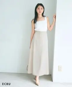 ⭐美品未使用 BASEMENT online ロングサテンスカート⭐