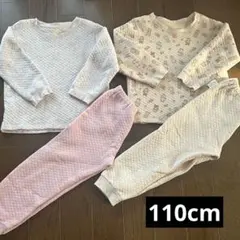 【女の子】UNIQLOキルトパジャマ（110cm）