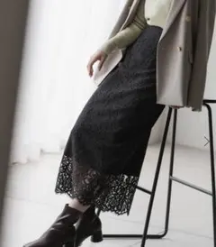 Noble リバーレースIラインスカート　新品未使用品