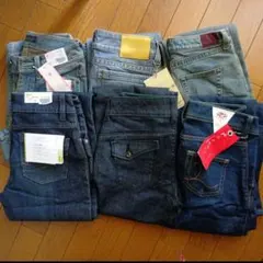 ジーンズ　デニムパンツ6点セット　まとめ売り　リメイク
