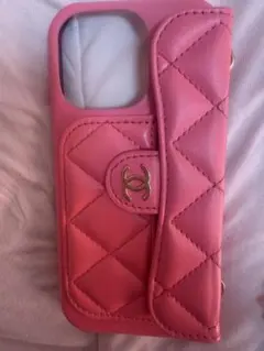 キルティングiPhoneケース チェーンショルダー