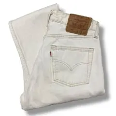 希少 95年製 LEVIS 501 ホワイトデニム 最終USA W30 白