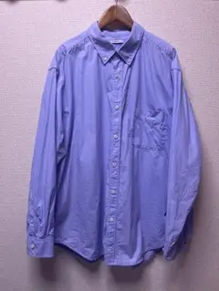 BAYFLOW 薄紫 ボタンダウン長袖シャツ
