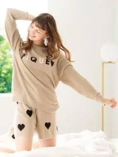 ジェラートピケ　ホットスムーズィハートジャガードプルオーバー