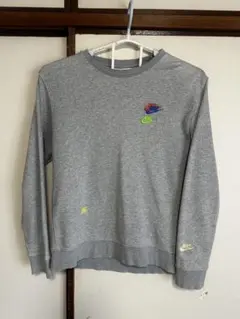 Nike グレー クルーネックパーカー L