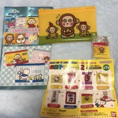 サンリオ おさるのもんきち フラットポーチ