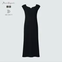 【UNIQLO×Mame Kurogouchi】3Dニットワンピース ブラック
