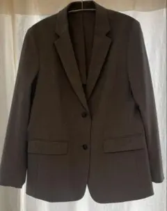【美品】ユニクロ M テーラードジャケット グレー