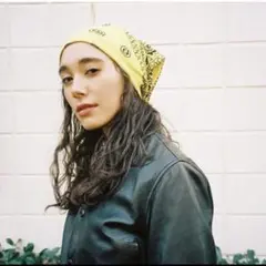 KOWGA KNIT PAISLEY BANDANA (YELLOW)