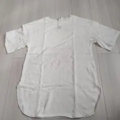 GU オフホワイト 五分袖Tシャツ S