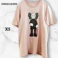 正規品 UNIQLO KAWS カウズ BFF Tシャツ XS ピンク 半袖
