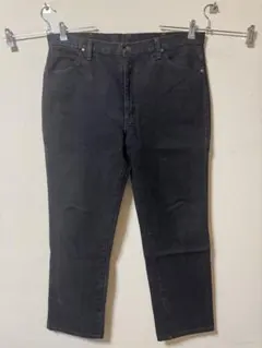 最終値下げ Wrangler ブラック ストレートデニム