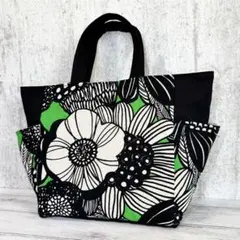 サイドポケット付きトートバッグ♡ハンドメイド