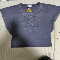 半袖 Tシャツ スパンコール装飾のサムネイル