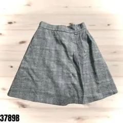 MAJESTIC LEGON グレー チェック柄 キュロットスカート 3789
