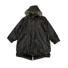 COMOLI 25AW ペーパーレザー ミリタリーフーデッドコート